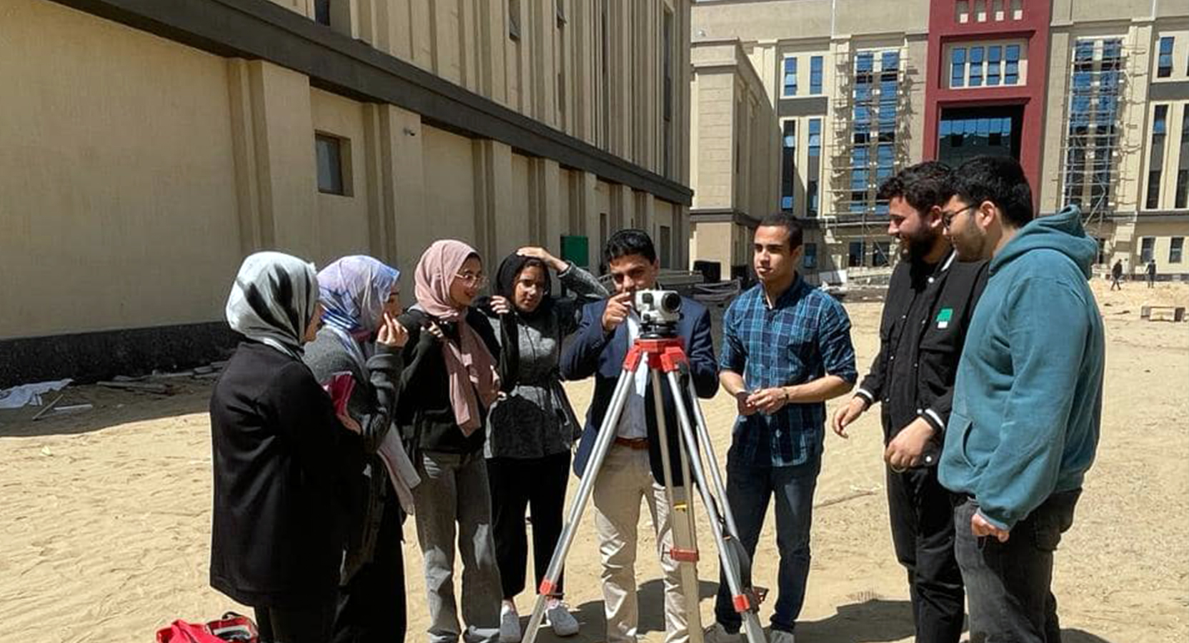 Practical training for New Mansoura engineering students in the Environmental Architecture and Building Technology program