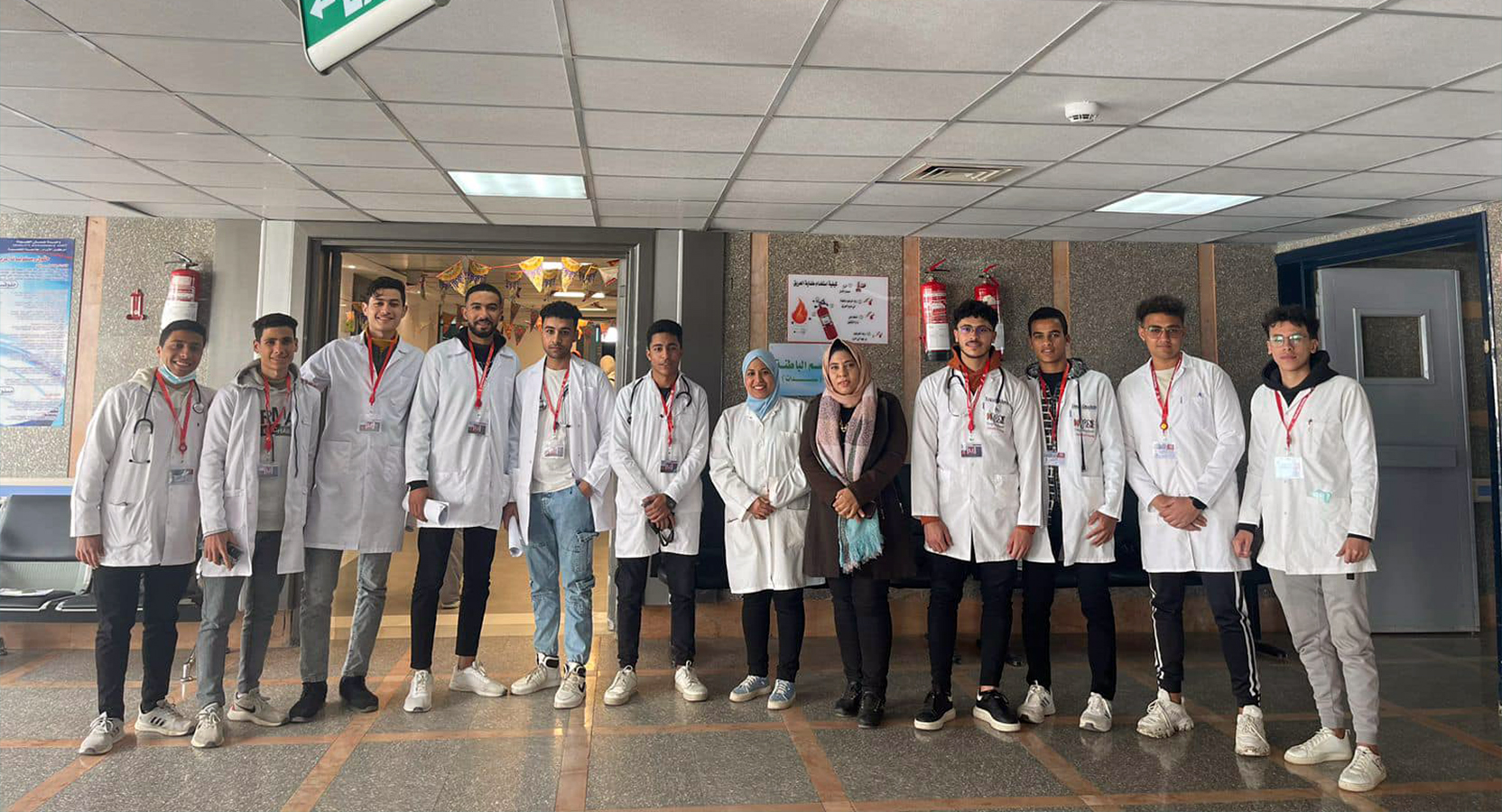 The New Mansoura University nursing freshmen excel on their first day of practical training at Mansoura University Hospitals